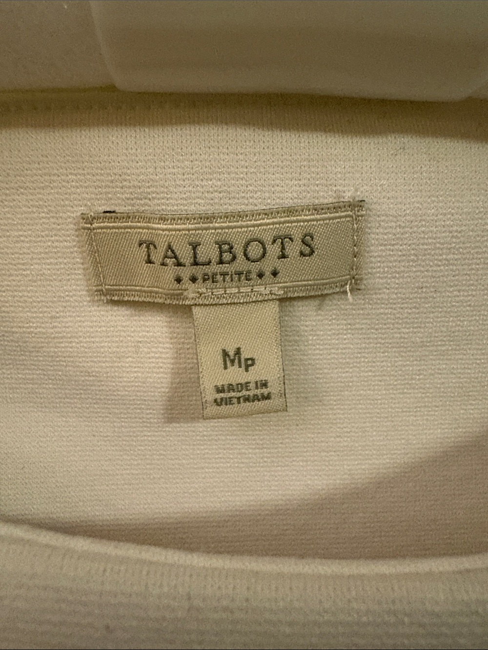 Talbots Navy Shift Dress with White Scalloped Yoke - Picture 2 of 3